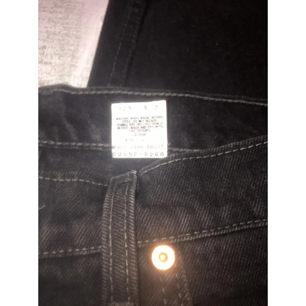 Vintage Levi’s 550 Black Relaxed Fit Denim Jeans Pants Made in Canada Size 36x34